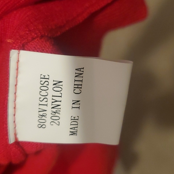 Adorable Long Red Cardigan Size S - Picture 4 of 5